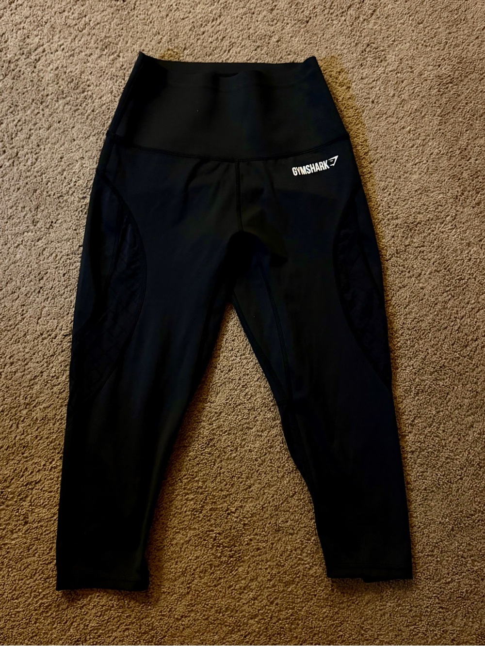 Gymshark Black High-Waist Cropped Leggings